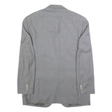 BALMAIN Mens Grey Wool Button Jacket XL Woven Classic Fit Formal Blazer