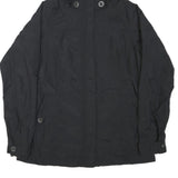 THE NORTH FACE Womens Black Outdoor Jacket M Polyester Blend Zip Hooded Plain