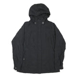 THE NORTH FACE Womens Black Outdoor Jacket M Polyester Blend Zip Hooded Plain
