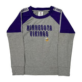 Age 12-13 Minnesota Vikings N.F.L. Team Apparel Long Sleeve T-Shirt - Large Grey Cotton