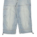 Mens Cotton Blend Blue Denim Cargo Shorts M W32 Casual Workwear