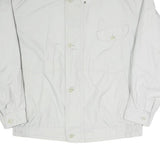 CANDA Mens White Button Cotton Blend Jacket XL Plain Casual Outerwear
