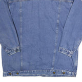 FORENZA Womens Blue Cotton Denim Jacket 2XL Classic Button Closure Relaxed Fit