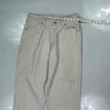 Unbranded Cargo Trousers - 31W 30L Beige Cotton
