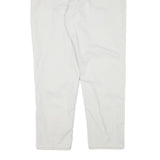 RIDERS Womens Cotton Blend White Relaxed Straight Trousers W32 L29 Casual
