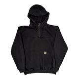 Carhartt Hoodie - Large Black Cotton Blend