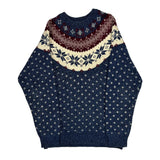 Northern Reflections Christmas Sweater - Small Burgundy Cotton Blend