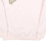 LAINES LONDON Womens Cream Embellished Crew Neck S Cotton Blend Sweatshirt