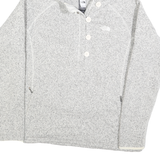 THE NORTH FACE Womens Grey Patterned Pullover Crew Neck Jumper XL Hooded Outdoor