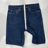 Levis Denim Shorts - 36W 10L Blue Cotton