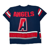 Single Stitch California Angels Salem Mlb T-Shirt - Large Red Cotton