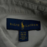 Age 13-14 Ralph Lauren Shirt - XL Grey Cotton