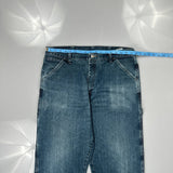 Wrangler Carpenter Jeans - 34W 32L Blue Cotton Blend