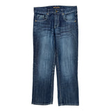 Mark & Dutch Contrast Stitch Jeans - 34W 31L Dark Wash Cotton