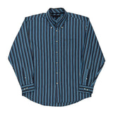 Tommy Hilfiger Striped Shirt - Large Black Cotton