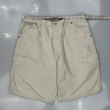 Unbranded Carpenter Shorts - 32W 10L Beige Cotton