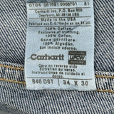 Carhartt Jeans - 32W 30L Blue Cotton