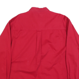 CHAPS RALPH LAUREN Mens Red Cotton Shirt XL Classic Button Down Chest Pocket