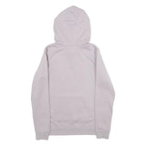 REEBOK Womens Grey Hoodie S Cotton Blend Pullover Drawstring Hood Pocket