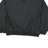 REEBOK Mens Black 2XL Polyester Blend Pullover V Neck Classic Jacket Sportswear