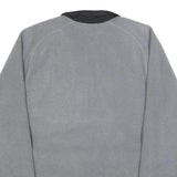 PUMA Mens Grey & Black Patterned Full Zip Jumper Crew Neck Polyester Blend S