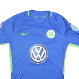 NIKE Signed Mens Blue & Green Football Shirt M Short Sleeve Dickenmann 21