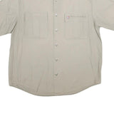 ARAMATA DI MARE Mens Beige Casual Shirt L Cotton Blend Button Pocket