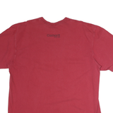 CARHARTT Mens Red Graphic T-Shirt XL Short Sleeve Crew Neck Casual Wear