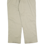 DICKIES Mens Regular Beige Cotton Blend Regular Fit Straight Leg Trousers W36