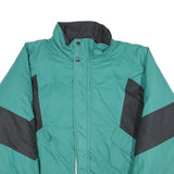 GANT Mens Teal & Black Zip Cotton Jacket XL Woven Classic Outdoor Retro Style