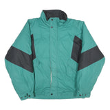 GANT Mens Teal & Black Zip Cotton Jacket XL Woven Classic Outdoor Retro Style