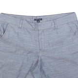 TOMMY HILFIGER Womens Shorts Blue Casual L W36 Cotton Blend Comfort