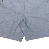 TOMMY HILFIGER Womens Shorts Blue Casual L W36 Cotton Blend Comfort