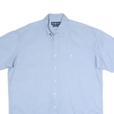 CARHARTT Mens Blue Short Sleeve Cotton Shirt L Casual Button Down