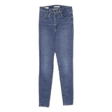 LEVI'S Mile High Super Skinny Big E Womens Jeans Blue Slim Skinny Denim Medium