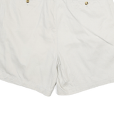 TOMMY HILFIGER Mens Shorts White 2XL W36 Classic Cotton Pleated Summer
