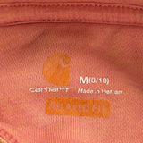 Age 8-10 Carhartt Hoodie - Medium Orange Cotton