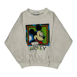 Age 6, Made In USA, Mickey Mouse Disney Cartoon Sweatshirt - Small Multicoloured Cotton