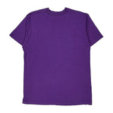 Blank Fruit Of The Loom Single Stitch T-Shirt - XL Purple Cotton