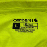 Carhartt T-Shirt - XL Yellow Cotton
