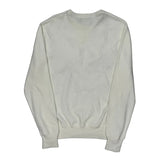 Polo By Ralph Lauren Spellout Sweater - Medium White Cotton
