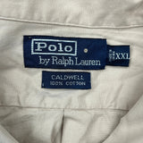 Caldwell Polo By Ralph Lauren Short Sleeve Shirt - 2XL Beige Cotton