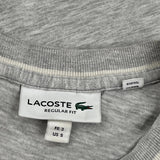 Lacoste T-Shirt - Small Gray Cotton