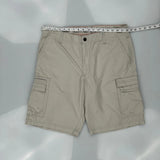 Lee Cargo Shorts - 36W 10L Grey Cotton