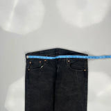 Levis 501 Jeans - 38W 30L Black Cotton