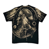 Fruit Of The Loom Graphic T-Shirt - Large Black Cotton