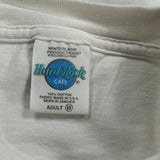 Hard Rock Cafe Graphic T-Shirt - Medium White Cotton
