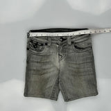 True Religion Denim Shorts - 24W US 0 Gray Cotton
