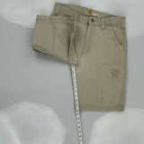 Carhartt Shorts - 31W 10L Beige Cotton Blend