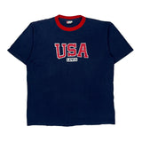 USA Levis Graphic T-Shirt - Large Blue Cotton